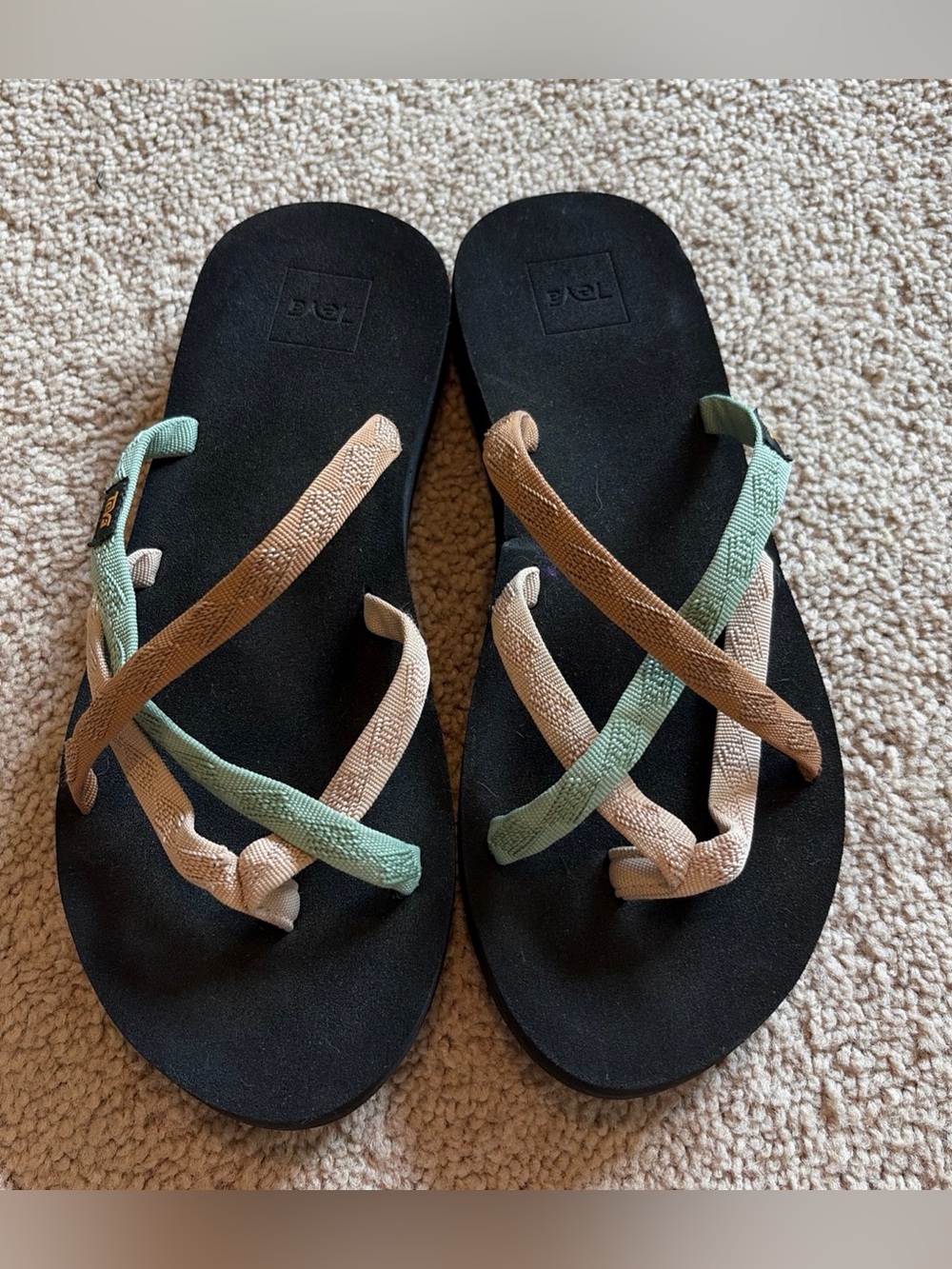 Teva Women's Olowahu Mush Flip Flops Thong Sandals Size 10